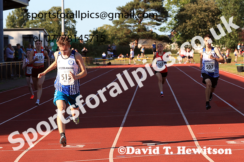 200 metres, 2025 NEGP No 4, Monkton. Photo: David T. Hewitson/Sports for All Pics